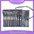 Best Goat Hair 12pcs Makeup Brush Set Hot Sale String Black Bag